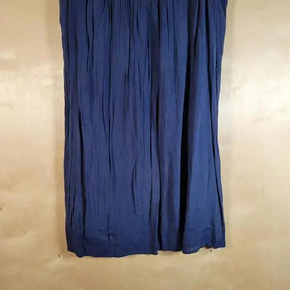 Westport Blue Red Embroidered Metallic Sleeveless Dress Women Petite Size XL - Picture 9 of 10